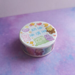 Ice cream Bear & Bunny Washi Tape